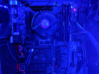 Blue Motherboard